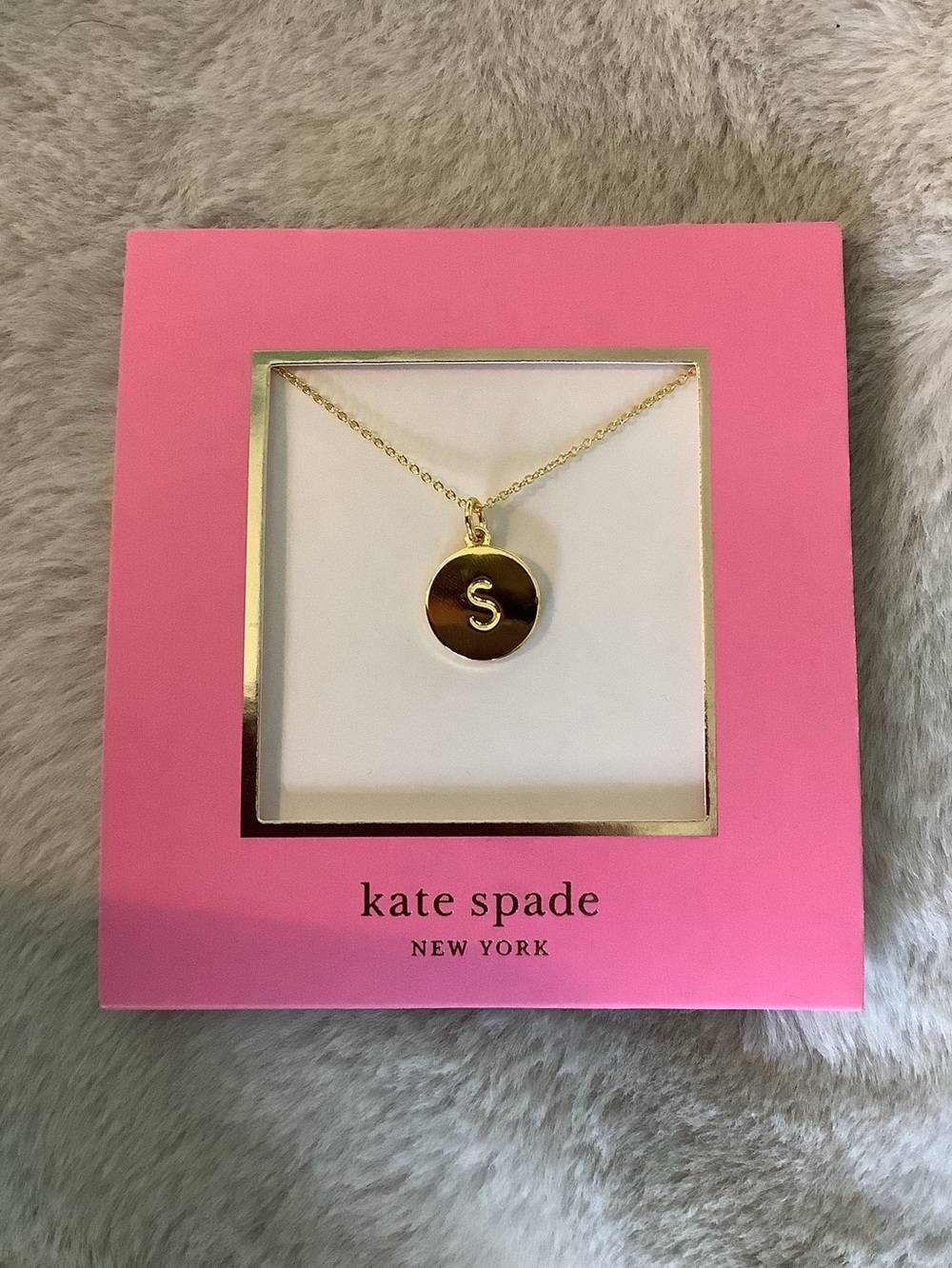 NWT!! Kate Spade Gold 'S' Necklace
